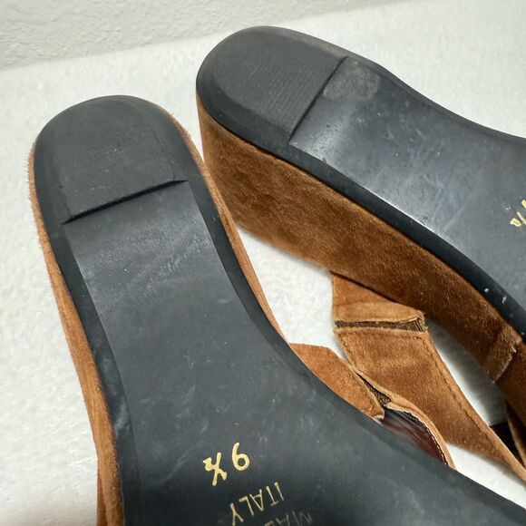 Aquatalia Brown Suede Mules - Picture 10 of 14